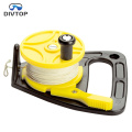 High Visibility White Line 150 feet Diving Reel, Dive Spear Fishing Finger Reel with Thumb Stopper.